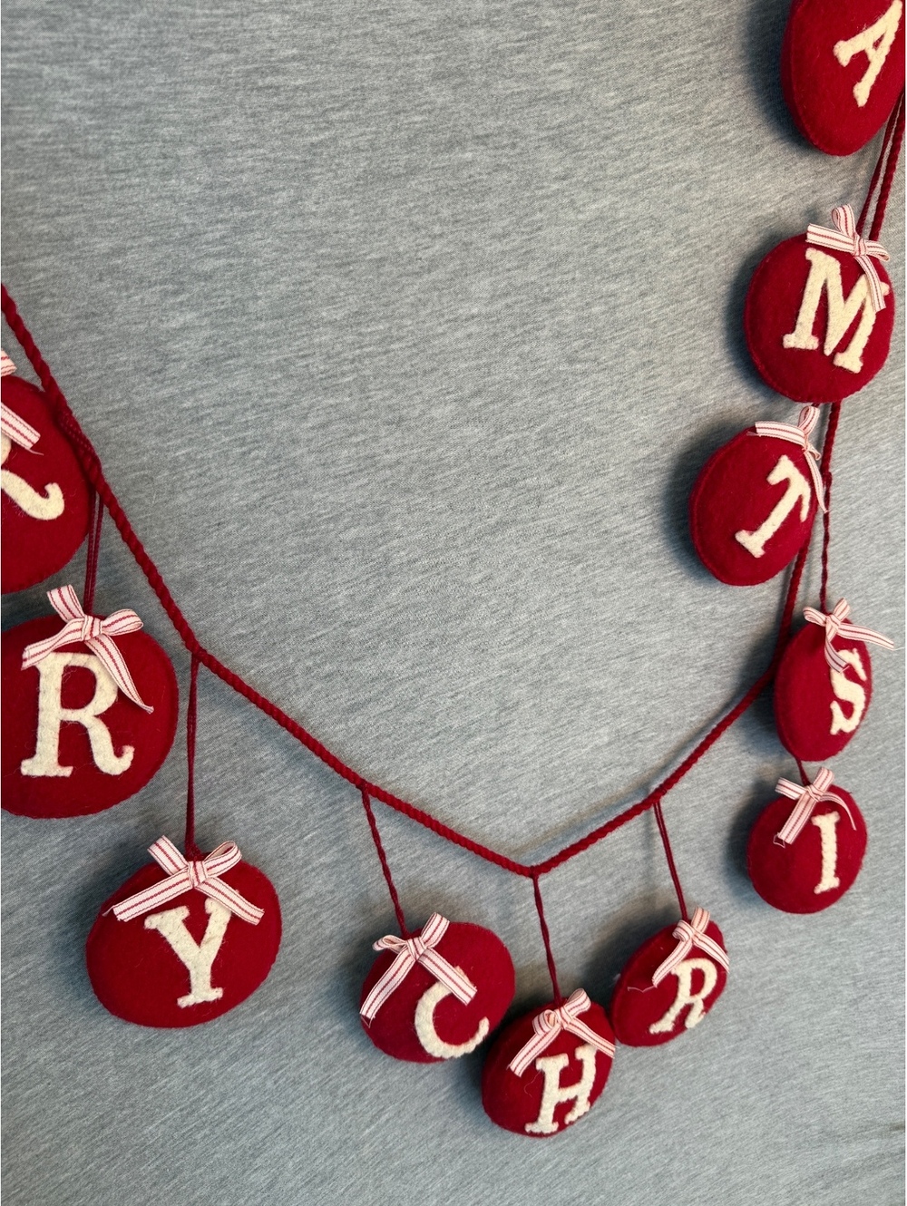 Pottery Barn Kids "Merry Christmas" Felt Ornament Garland